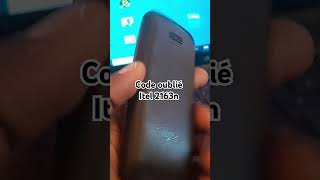 Itel 2163n code oublié