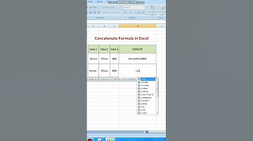 How to use Concatenate function in excel #concatenate #excelformula #exceltech