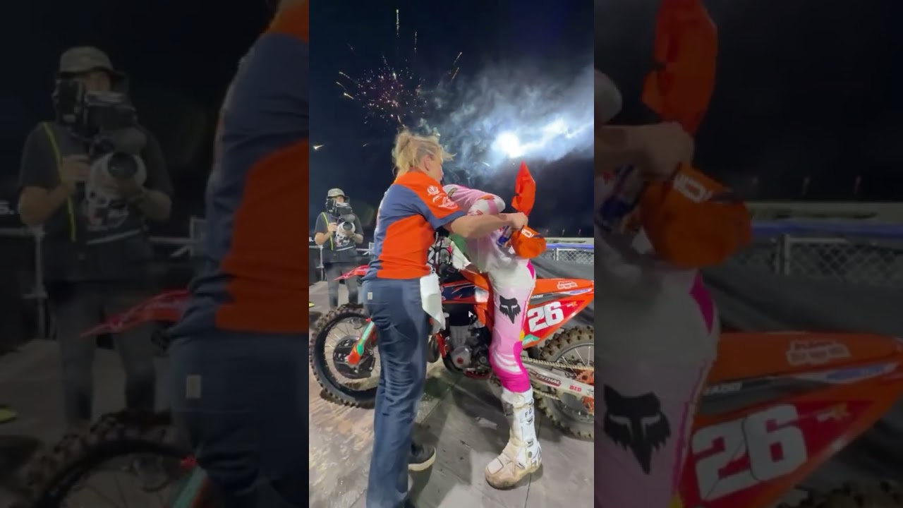 POV: You Just Became the 450SMX World Champion 👑☝️