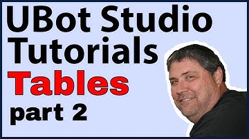 Ubot Studio Tutorials: Tables - Part 2