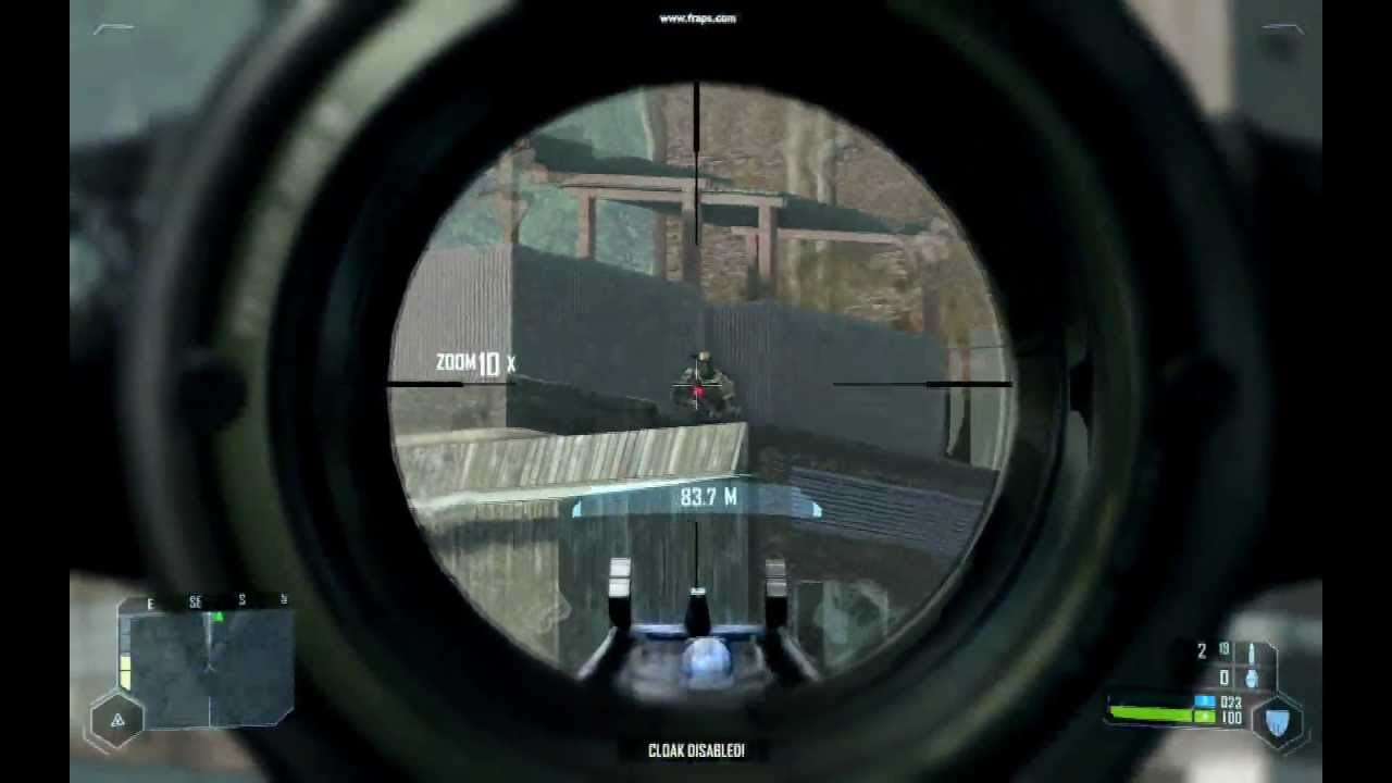 Crysis 1 Gauss Rifle with Laser Gameplay Making people Fly P YouTube