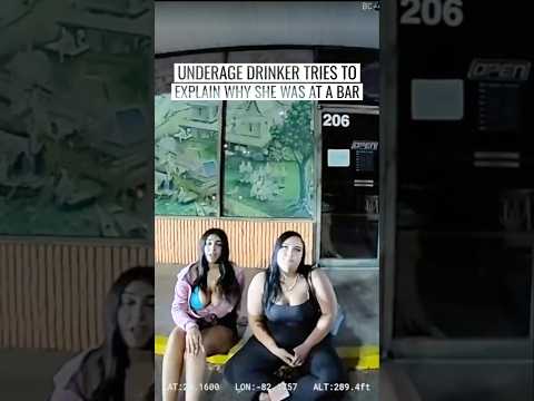 Underage Drinker Tries to Explain Why She Was at a Bar #Florida #Bodycam #Crime