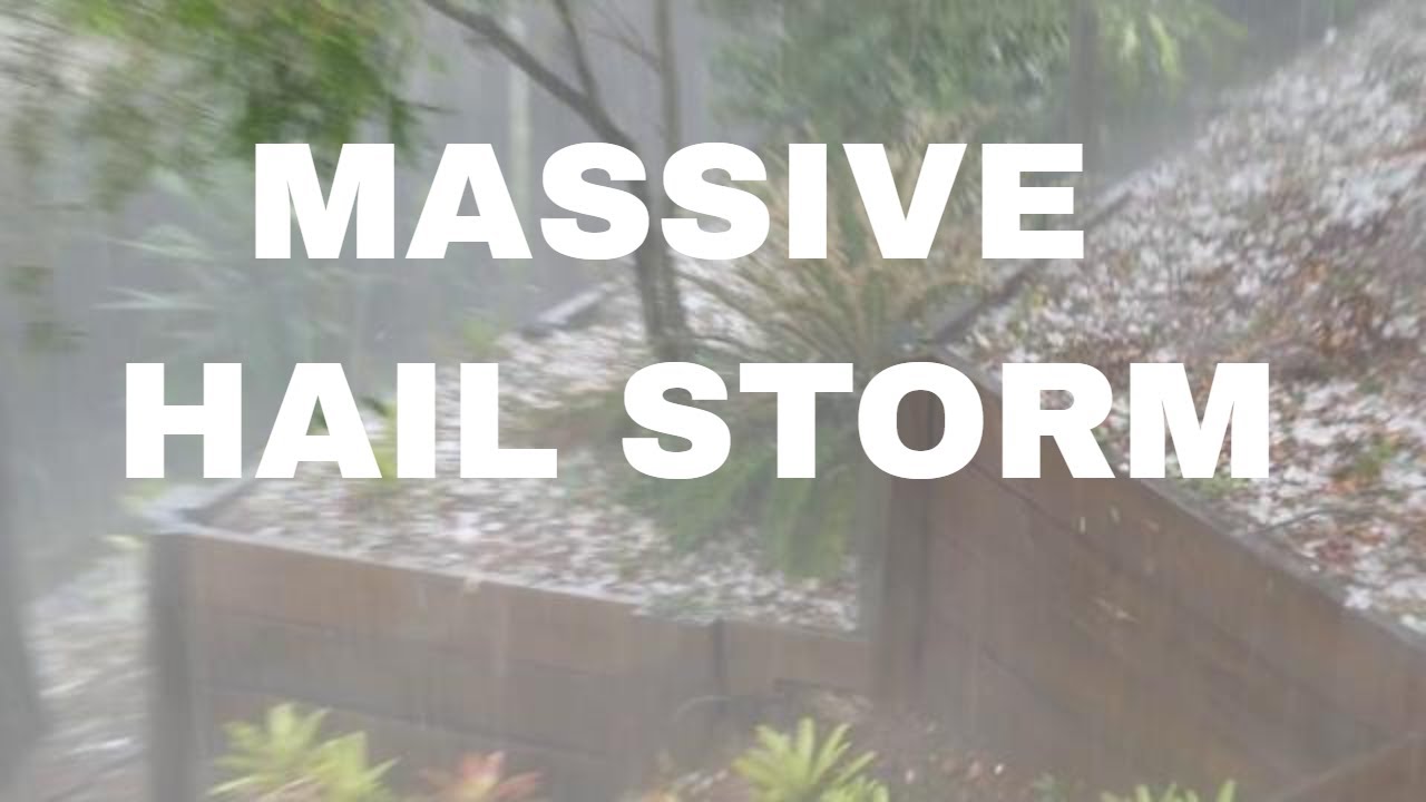 MASSIVE HAIL STORM - YouTube