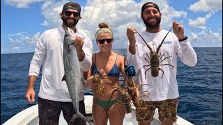 : FREEDIVING for Lobster | The PERFECT END to Lobster Season | BONUS King Fish | Catch, Clean, & Cook