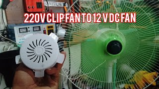 clip fan to dc 12 fan.