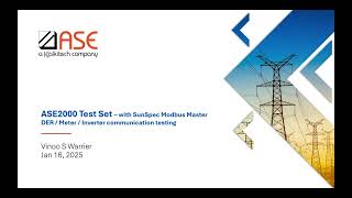 SunSpec Modbus   A Hand's On Overview with ASE 2000