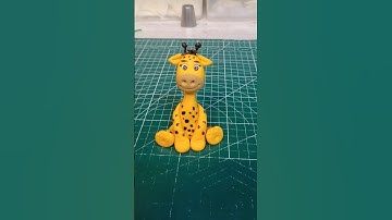 How to make a fondant giraffe #fondantgiraffe #fondantcake #cake #trending #viralvideo #weddingcake