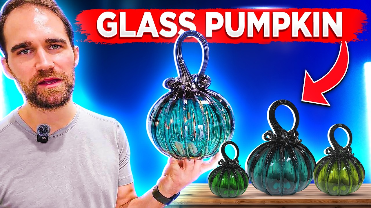 We Blew This Glass Pumpkin in One Take – Full Glassblowing Session