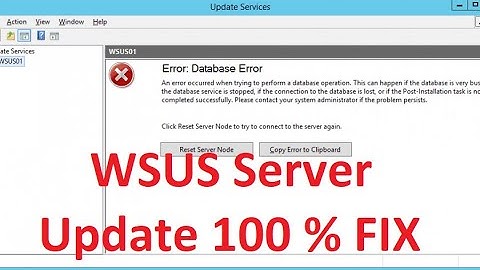WSUS update detection 100% FIX