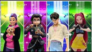 KPop Demon Hunters 🫦 Tiles hop Edm rush 🎸Coffin dance song
