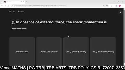 Classical Mechanics Test 1 I Telegram Test | PG TRB| ARTS TRB|