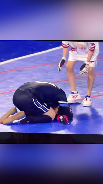 The blow was painful, I hope you are fine, Nanon.😳😳❤️💚#ohmnanon #gmmtvstarlympics2024