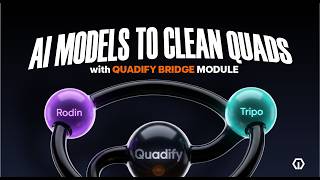 Generate &amp; Retopologize in Blender: AI to Clean Quads with Quadify Ultra