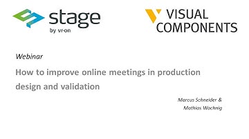 Webinar  - How to improve online meetings in production design and validation
