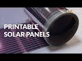 Printable solar panels