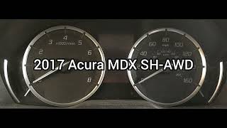 Acura - MDX - 2017 - SH-AWD: Gauge Cluster Startup Sequence
