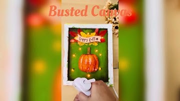 Easy 3D Busted Canvas Decoupage Art Tutorial