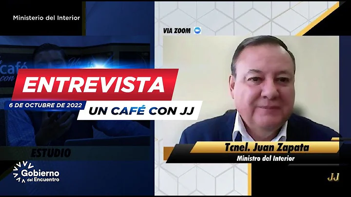 Entrevista al ministro del Interior, Juan Zapata, ...