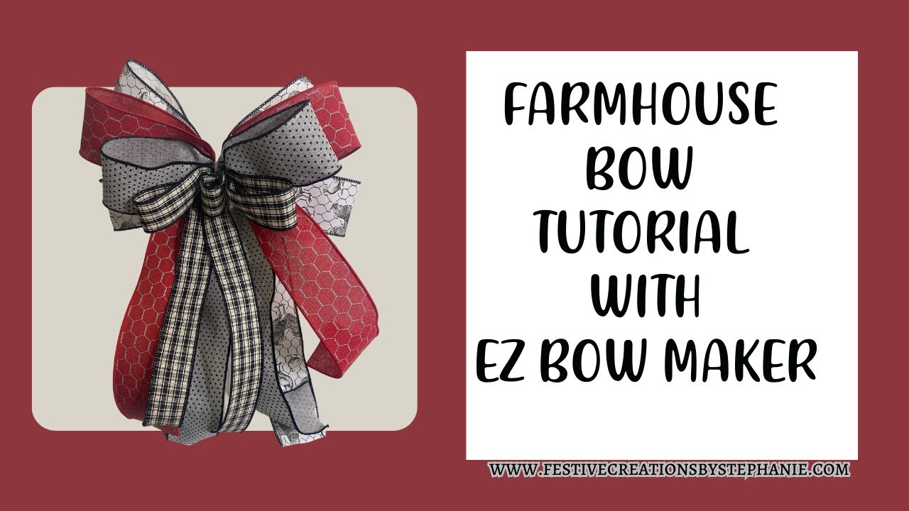 EZ Bowz Stow & Go Bow Maker with Detachable Spool Holder - Easy Bow Ma –  Whimsy Street Wreaths
