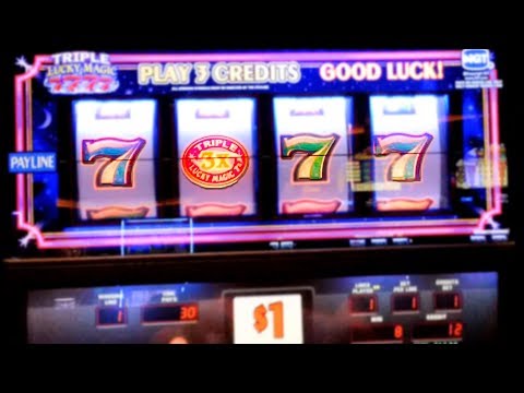 Triple Lucky 7 Slot Machine Live Play - $1 PER SPIN