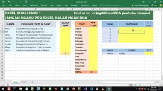 Excel Challenge - Jangan Ngaku Pro Excel kalau tidak bisa