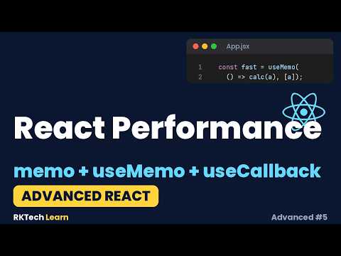 React Performance: memo, useMemo, useCallback & Lazy Loading | Advanced React #5
