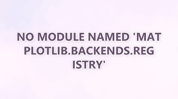 No module named 
