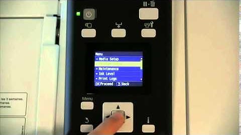 SureColor S Series Control Panel Overview