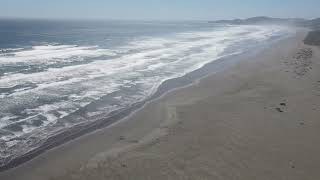 Vista de playa cucao chiloé por drones dji 2023