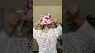 Bucket hat, hairstyle 🦋 ￼