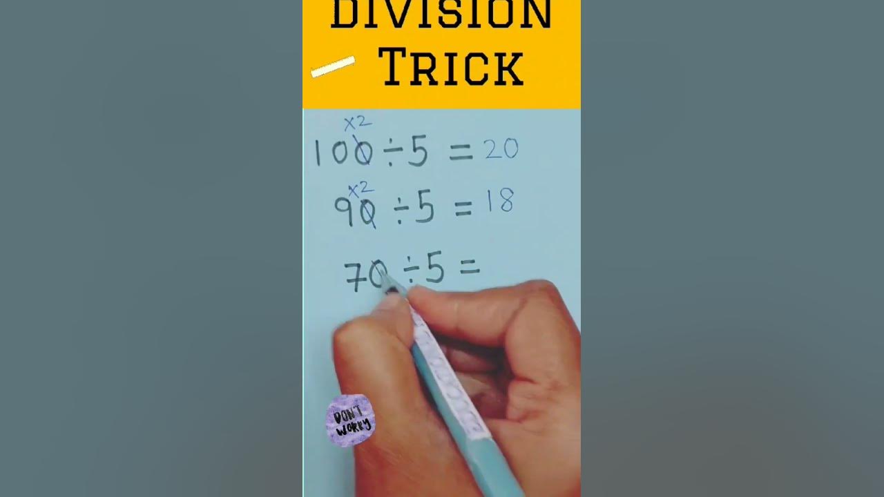 Trick to divide by 5 divisontrick vedicmaths abacus mentalmath 