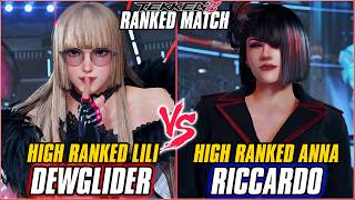 TEKKEN 8 - DEWGLIDER (High Ranked Lili) vs RICCARDO (High Ranked Anna) | T8 RANKED MATCHES