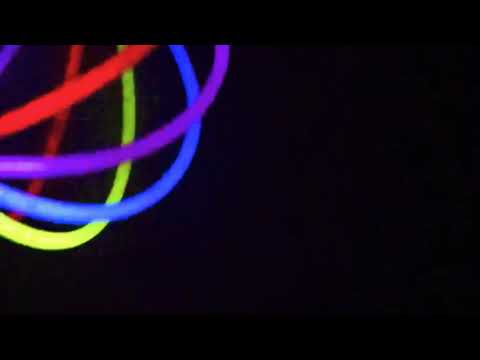We made a ball out of glowsticks and rolled it around for a minute