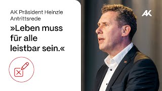 🎙️ Antrittsrede von AK Präsident Bernhard Heinzle