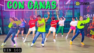 ZIN 101 CON GANAS - BACHATA FUSION | Zumba fitness | Hip Hop Johny