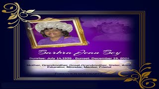 Celebration of Life for Min. Barbara Bey