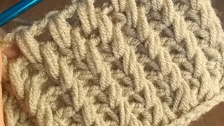 : The easiest tig work Tunisian knitting #crochet #knitting #diy #crochet