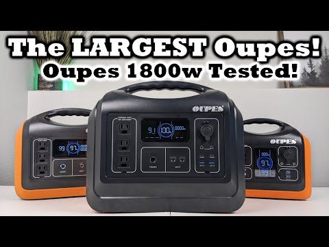 YouTube Yet! Watt - Biggest - 1488wh - Oupes Station Option Power LiFePO4 1800 Oupes