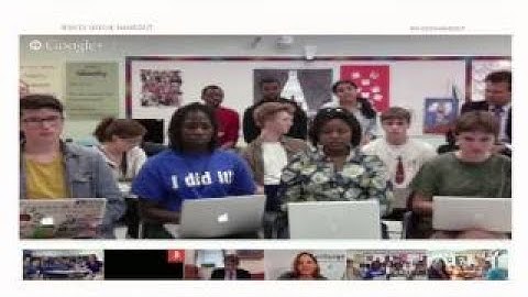Google+ Hangout: National Show and Tell on Connected Classrooms