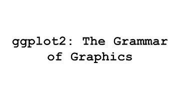 The Basics of ggplot: Data Frames and Multivariate Plotting