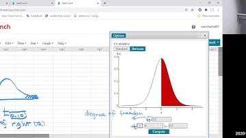 StatCrunch: T- value