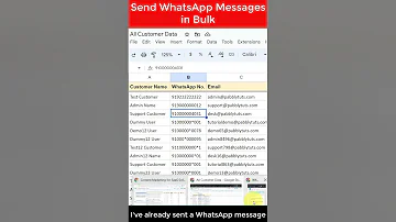 Send WhatsApp Messages From Google Sheets #shorts #whatsappautomation  | Google Sheets WhatsApp