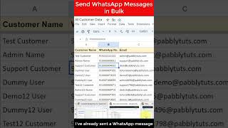 Send WhatsApp Messages From Google Sheets #shorts #whatsappautomation | Google Sheets WhatsApp