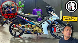 CRYPTON 135 tukar RIM BARU ?! 😱 | X1R KASI BARAI la ! 😈 | COVERSET KAWA RR da SIAP ? 🤩