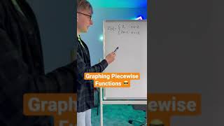 Graphing Piecewise Functions (in 56 seconds) #shorts