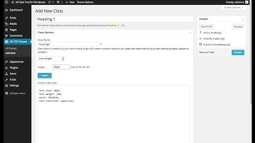 Styler - Icons, Fonts and CSS Generator for Wordpress - Tutorial 3: TO ADD CLASSES