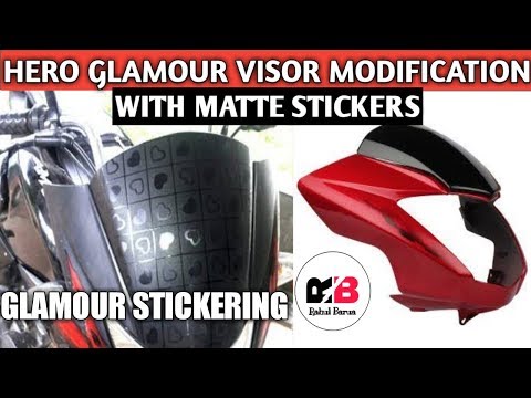 Hero Glamour Visor Modification With Matte Stickers I Glamour