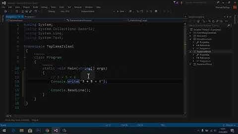 VISUAL STUDIO PROGRAMINDA GİRİŞ ÇIKIŞ DEYİMLERİ