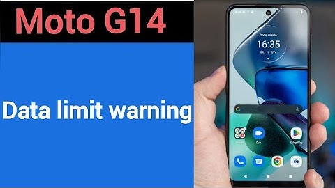 How to set Data limit warning,Moto G14 me data limit kaise set karen