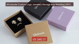 Wholesale Custom Logo Jewelery Storage Box Wedding Gift Earrin... â€” Hot Deal 2026 | Limited Offer!